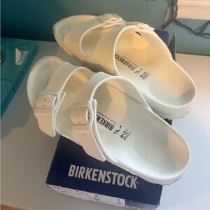 Birkenstocks Arizona BS White Sandals